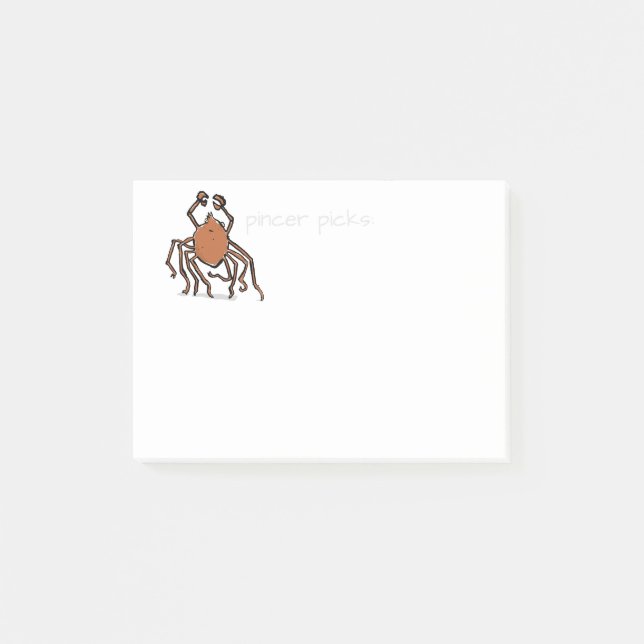 Notas Post-it® la araña de mar groovy (Anverso)