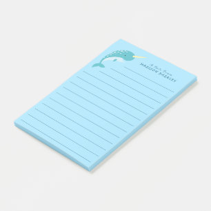 Notas Post-it® La ballena chiquita de Narwhal