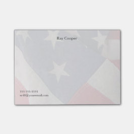 Notas Post-it® La bandera americana se descolora
