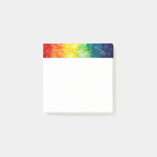 Notas Post-it® La bandera teñida con nudos de SlipperyJoe's arcoí