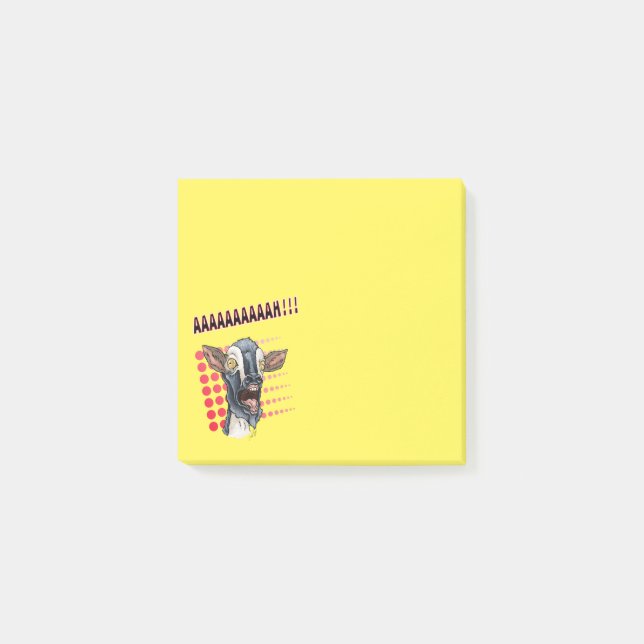 Notas Post-it® La cabra gritando (Anverso)