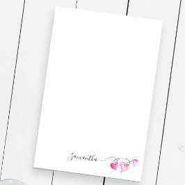 Notas Post-it® La cadena de corazones personalizada de San Valent