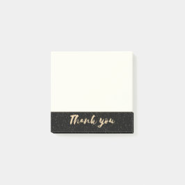 Notas Post-it® La caligrafía del oro le agradece con los puntos