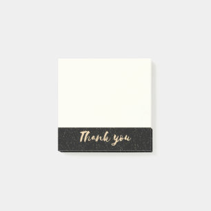 Notas Post-it® La caligrafía del oro le agradece con los puntos