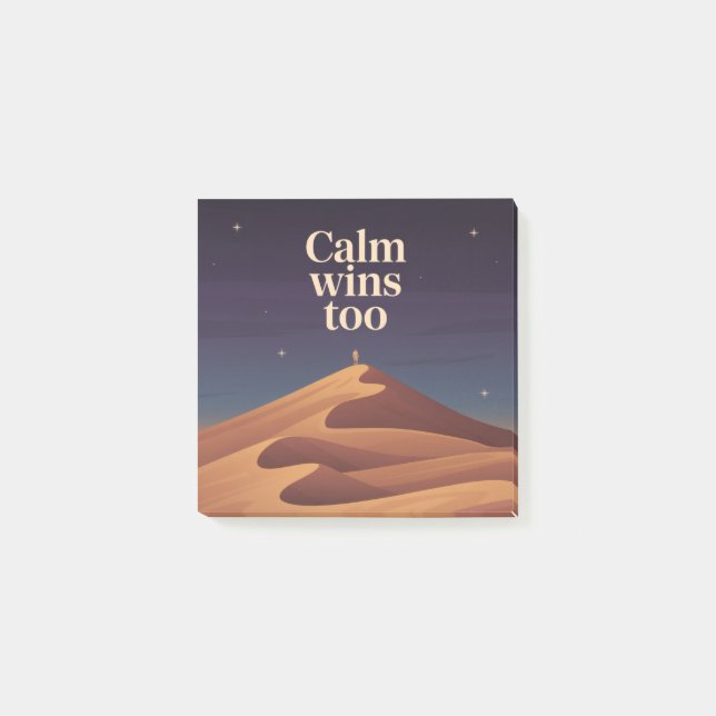 Notas Post-it® La calma también gana (Anverso)