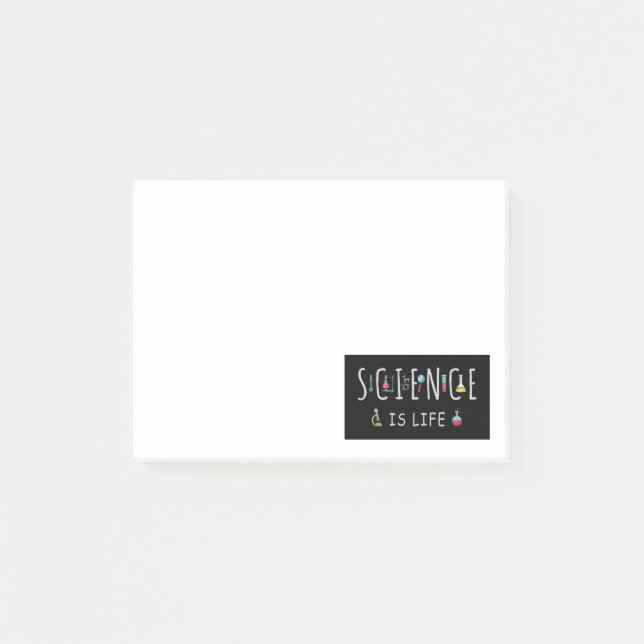 Notas Post-it® La ciencia es la vida (Anverso)