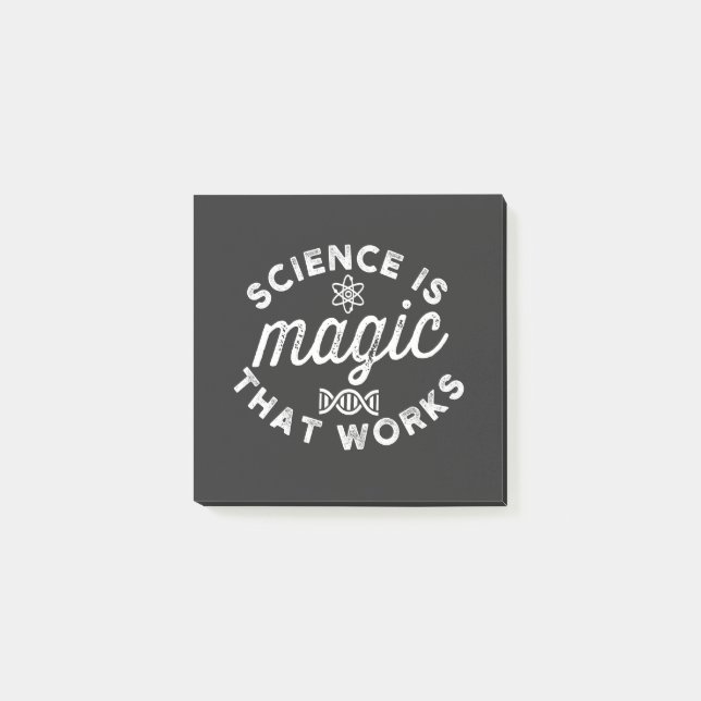 NOTAS POST-IT® LA CIENCIA ES MÁGICA QUE FUNCIONA (Anverso)