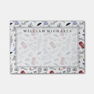 Notas Post-it® La ciudad de Londres Doodles el modelo