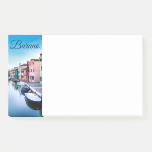 Notas Post-it® La colorida isla de Burano alberga la laguna de Ve