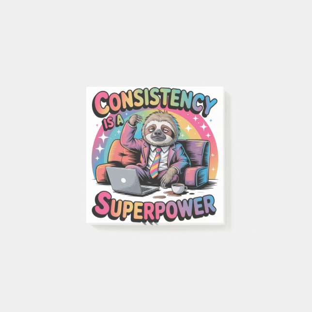 Notas Post-it® La consistencia es un superpoder (Anverso)