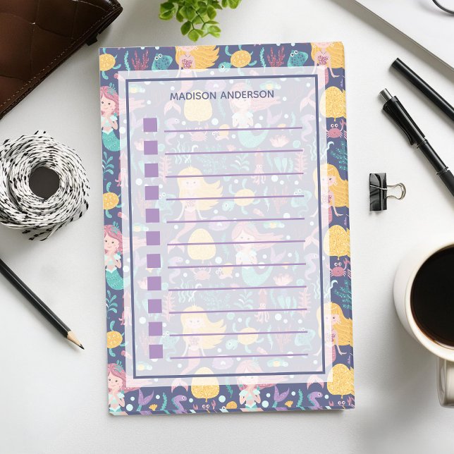 Notas Post-it® La Creatura Del Mar Náutico De La Sirenita Para Ha (Subido por el creador)