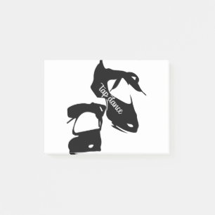 Notas Post-it® La danza de golpecito calza al bailarín de