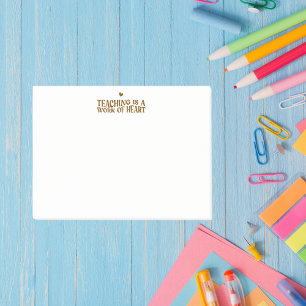 Notas Post-it® La enseñanza es un trabajo de corazón