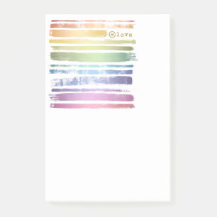 Notas Post-it® La escobilla del arcoiris con amor igualitario pro