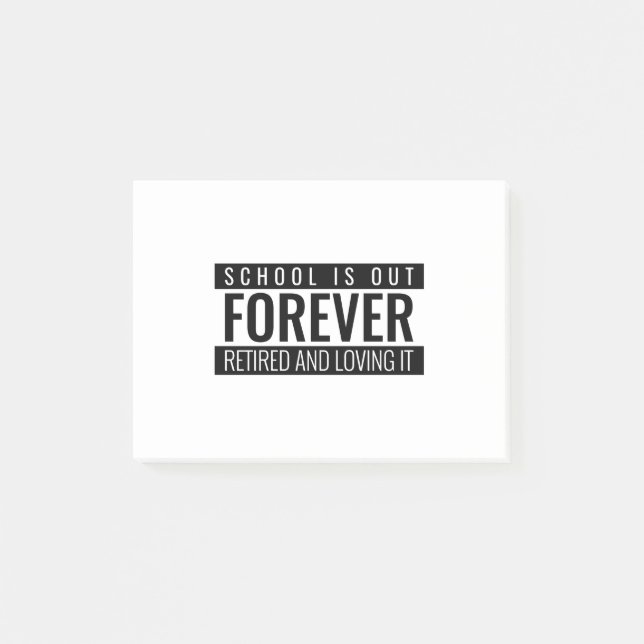 Notas Post-it® La escuela está por siempre retirada y amorosa (Anverso)