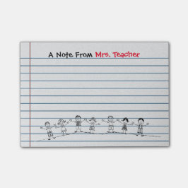 Notas Post-it® La escuela linda embroma post-it del profesor