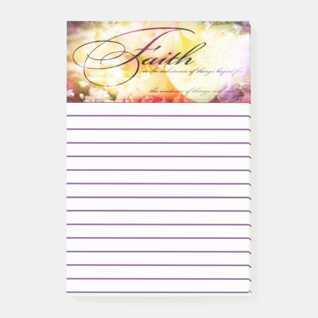 Notas Post-it® La fe es (Anverso)
