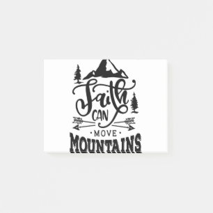 Notas Post-it® La fe puede mover montañas