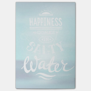 Notas Post-it® La felicidad viene en agua salada