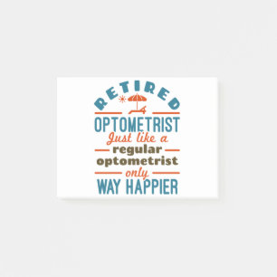 Notas Post-it® La forma divertida de la felicidad de optometrista
