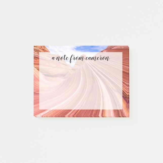 Notas Post-it® La formación rock Wave Sandstone (Anverso)