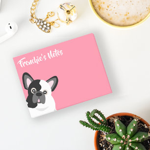 Notas Post-it® La francesa y el Bulldog rosado