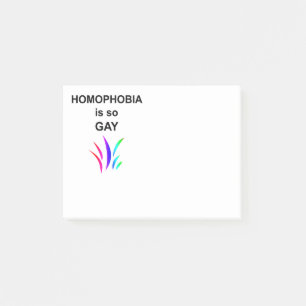Notas Post-it® La homofobia es tan gay