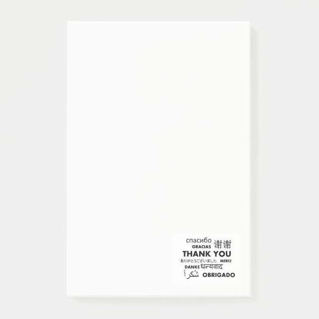Notas Post-it® La lengua multi le agradece (Anverso)