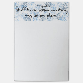 Notas Post-it® La libreta del profesor de dilación