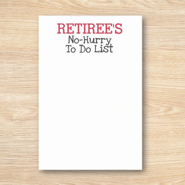 Notas Post-it® La lista de cosas por hacer de Retiree es humoríst (Subido por el creador)