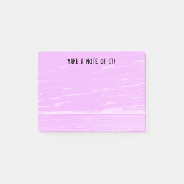 Notas Post-it® La madera rosada observa la plantilla (Anverso)