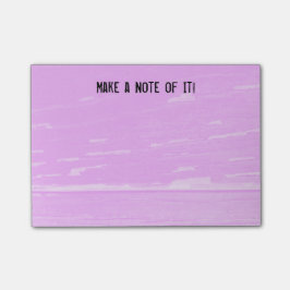 Notas Post-it® La madera rosada observa la plantilla