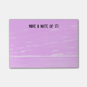 Notas Post-it® La madera rosada observa la plantilla