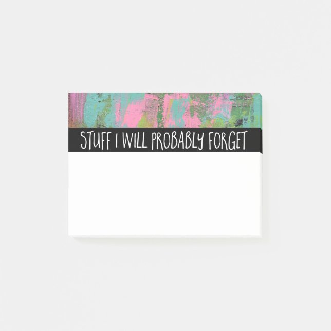 Notas Post-it® La materia I olvidará probablemente (Anverso)