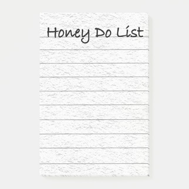 Notas Post-it® La miel enumera (Anverso)