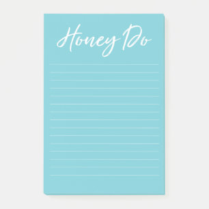 Notas Post-it® La miel enumera la libreta