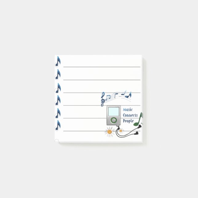 Notas Post-it® La música conecta a las personas (Anverso)