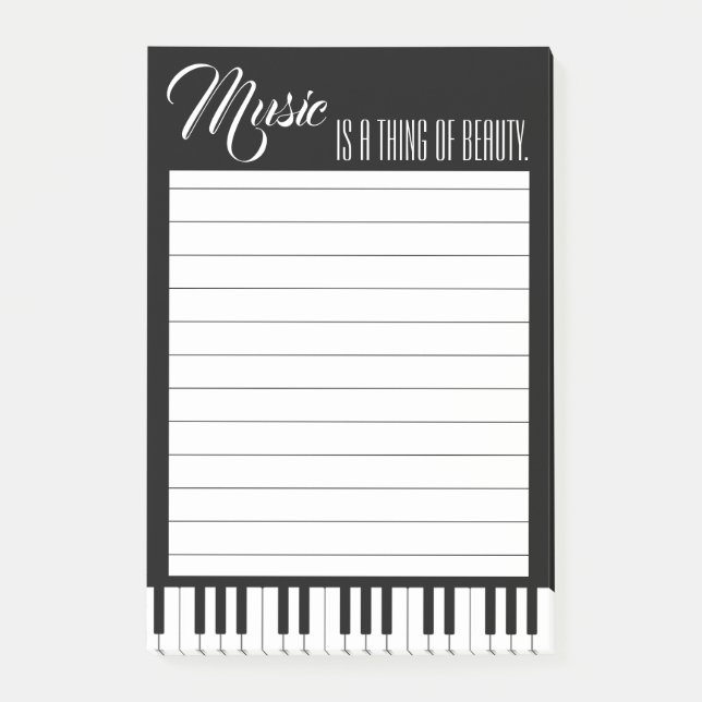 Notas Post-it® La Música Es Algo De Belleza (Anverso)