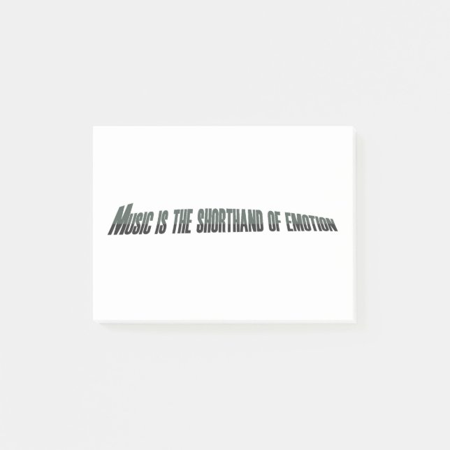 Notas Post-it® La música es el acorde de la emoción (Anverso)