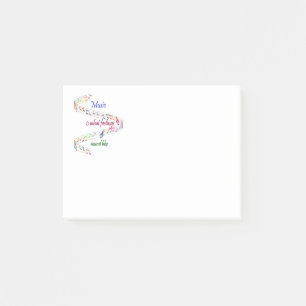 Notas Post-it® La música es lo que los sentimientos suenan como I