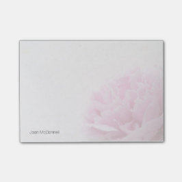 Notas Post-it® La opinión rosada del peony se descolora