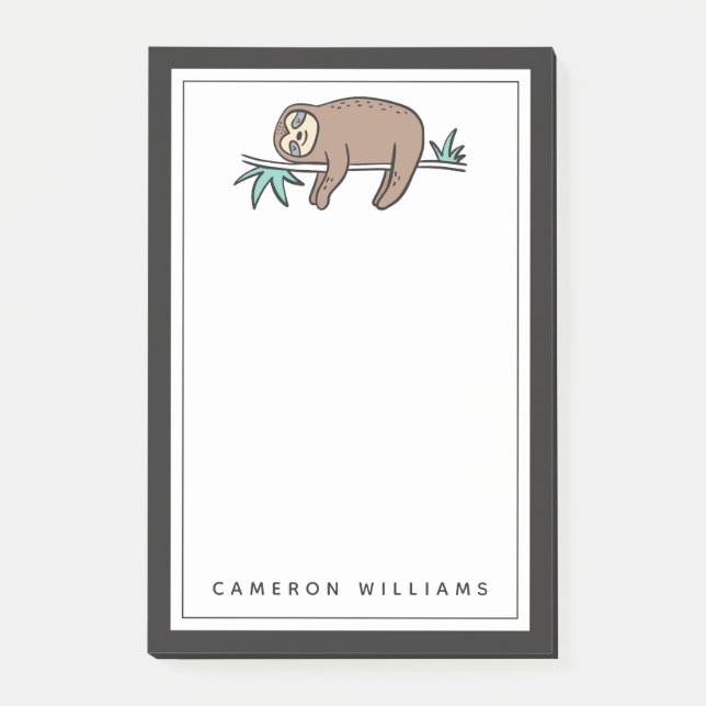 Notas Post-it® La pereza dice se relaja (Anverso)