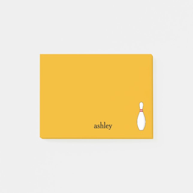 Notas Post-it® La personalización de Bowling Skittle (Anverso)