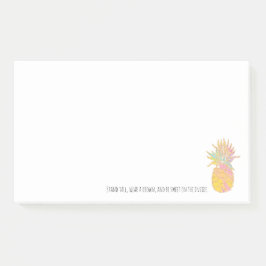 Notas Post-it® La piña del arco iris y del oro coloca desgaste