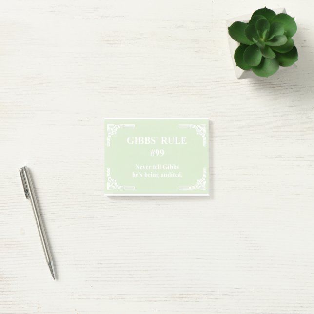 Notas Post-it® la regla 99 de Gibbs (Oficina)