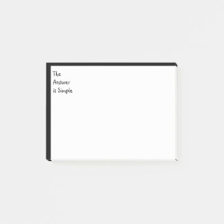 Notas Post-it® La respuesta es una simple inspiración Post-it Not