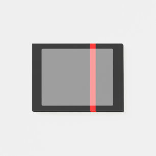 Notas Post-it® La simbólica línea roja delgada vertical