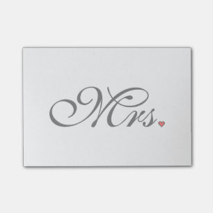 Notas Post-it® La Sra. Esposa Novia Su Recién Camera