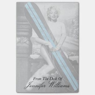 Notas Post-it® La tabla de nieve de Marilyn
