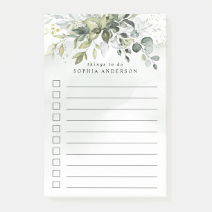 Notas Post-it® La vegetación azul turquesa Suculento Elegante Pa